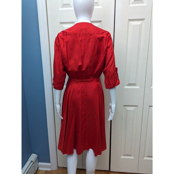 Milly Dress Silk Wrap Midi Cocktail Party Dinner Date Night Formal Wedding Guest - Picture 12 of 15